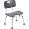 Flash Furniture 33.75" Gray and Silver Extra Large Back Medical Grade Shower Chair